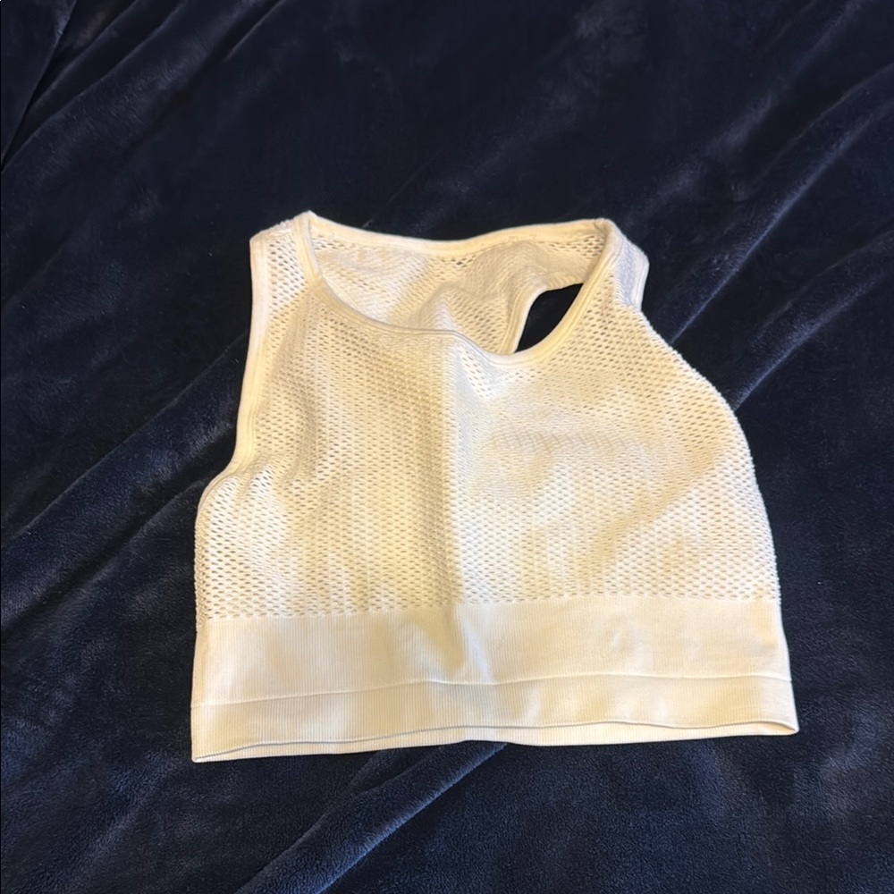 Alo white bra